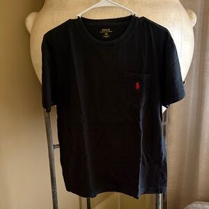 Polo by Ralph Lauren Black Tee with Red Logo
